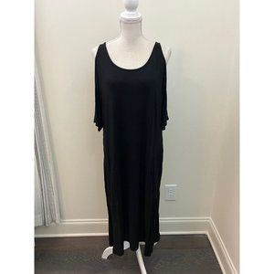 Camille & Co Black Cold Shoulder Maxi Dress Size XL